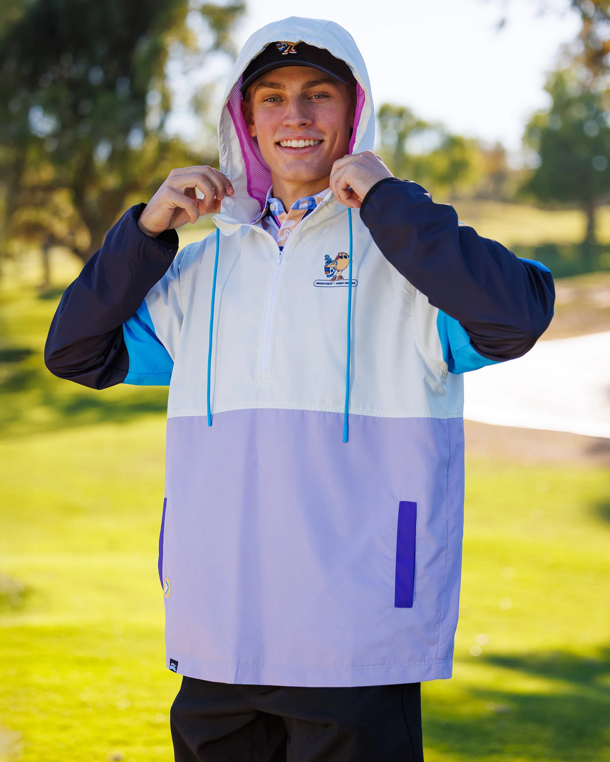 Bogey Berry | Uncrustables™ Men's Q-Zip Jacket - Image 2