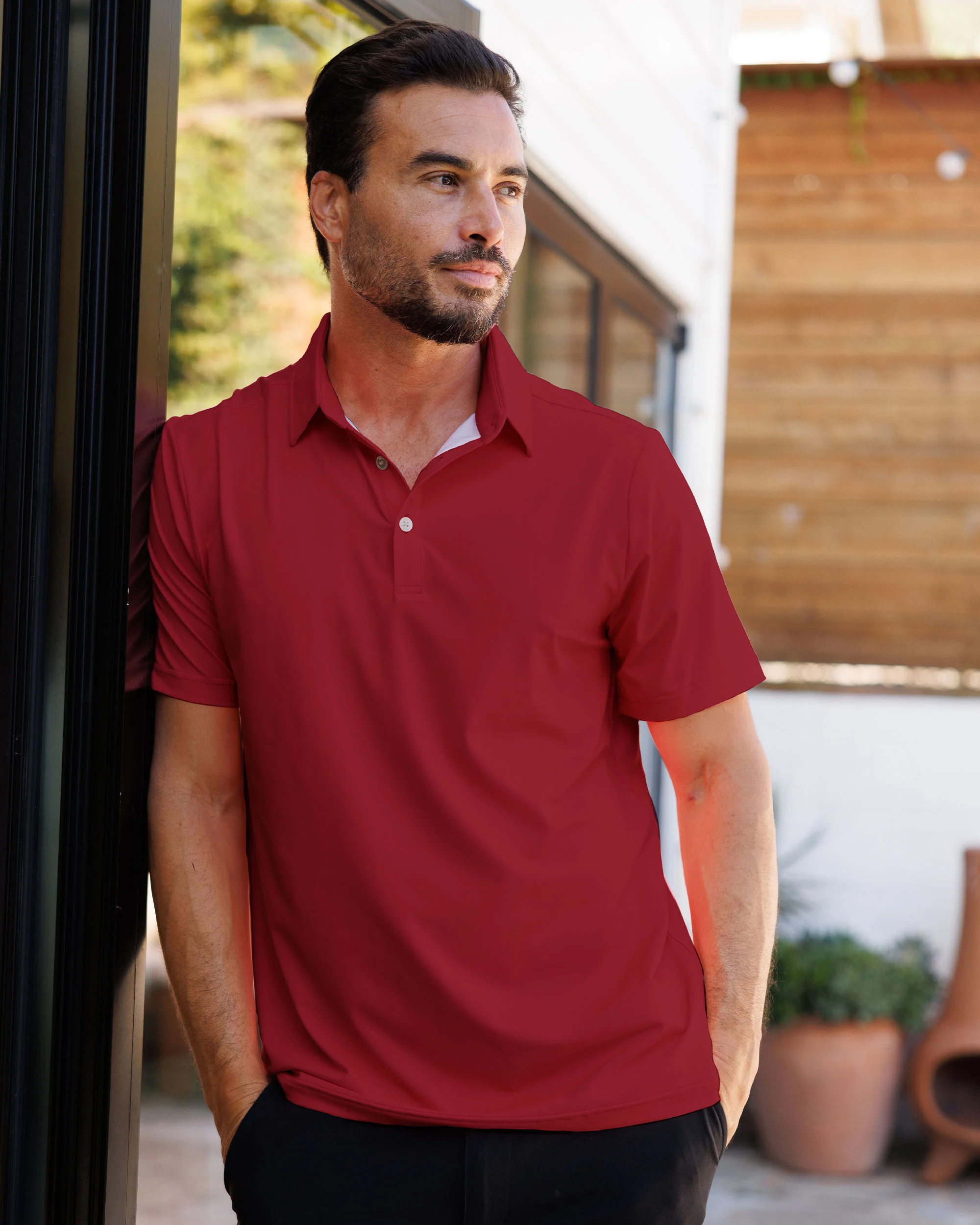 Weekday Polo - Bordeaux - Image 2