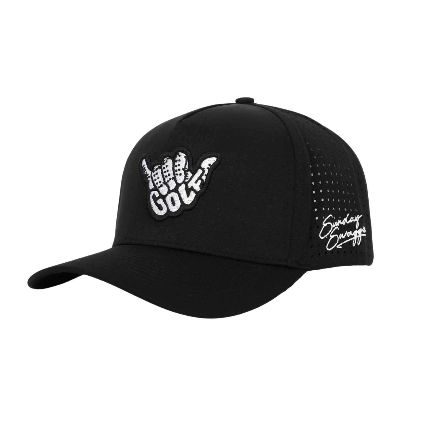 Golf Shaka Hat - Black - Image 3
