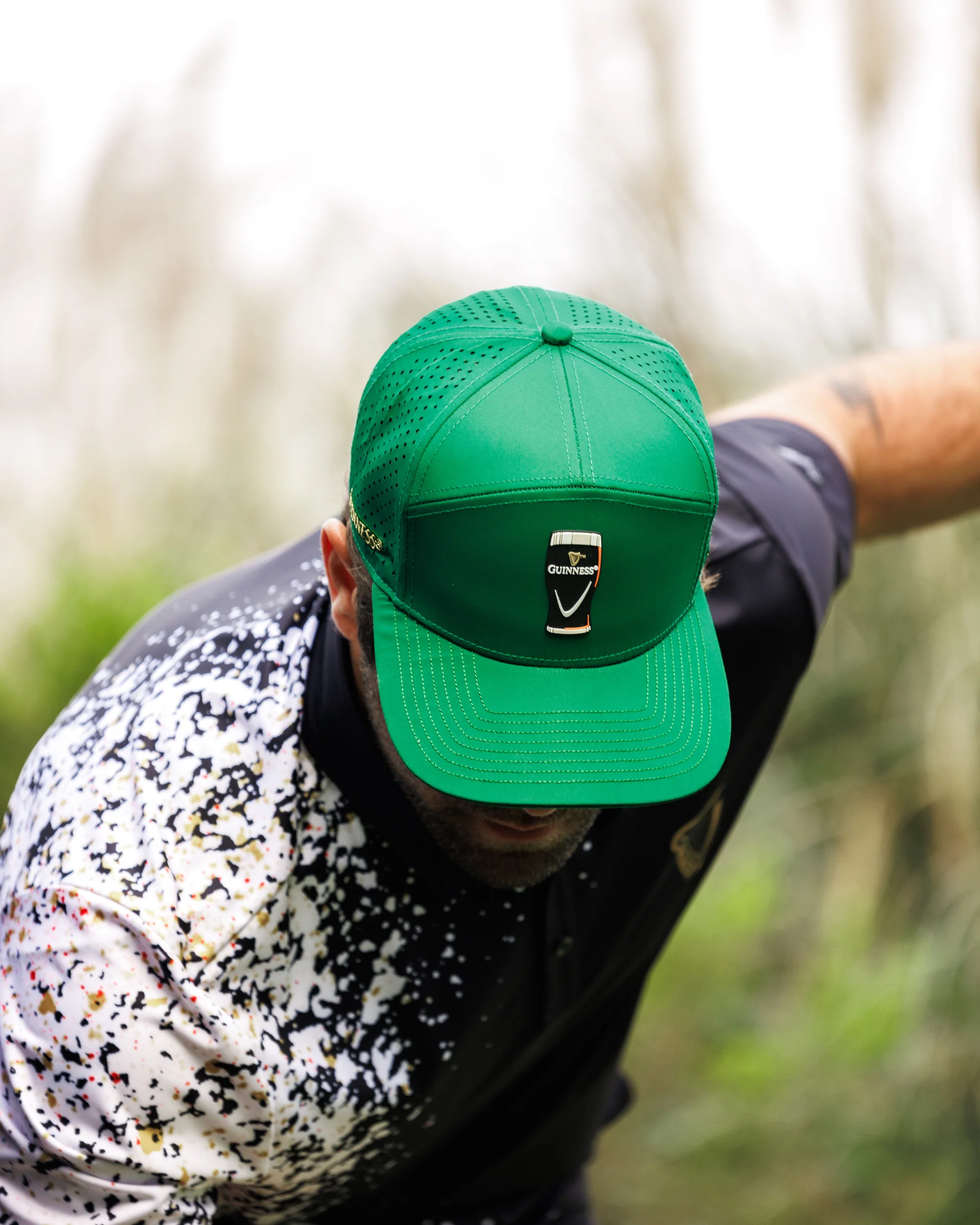 Guinness® Flat Bill Hat – Drafted – Green - Image 6