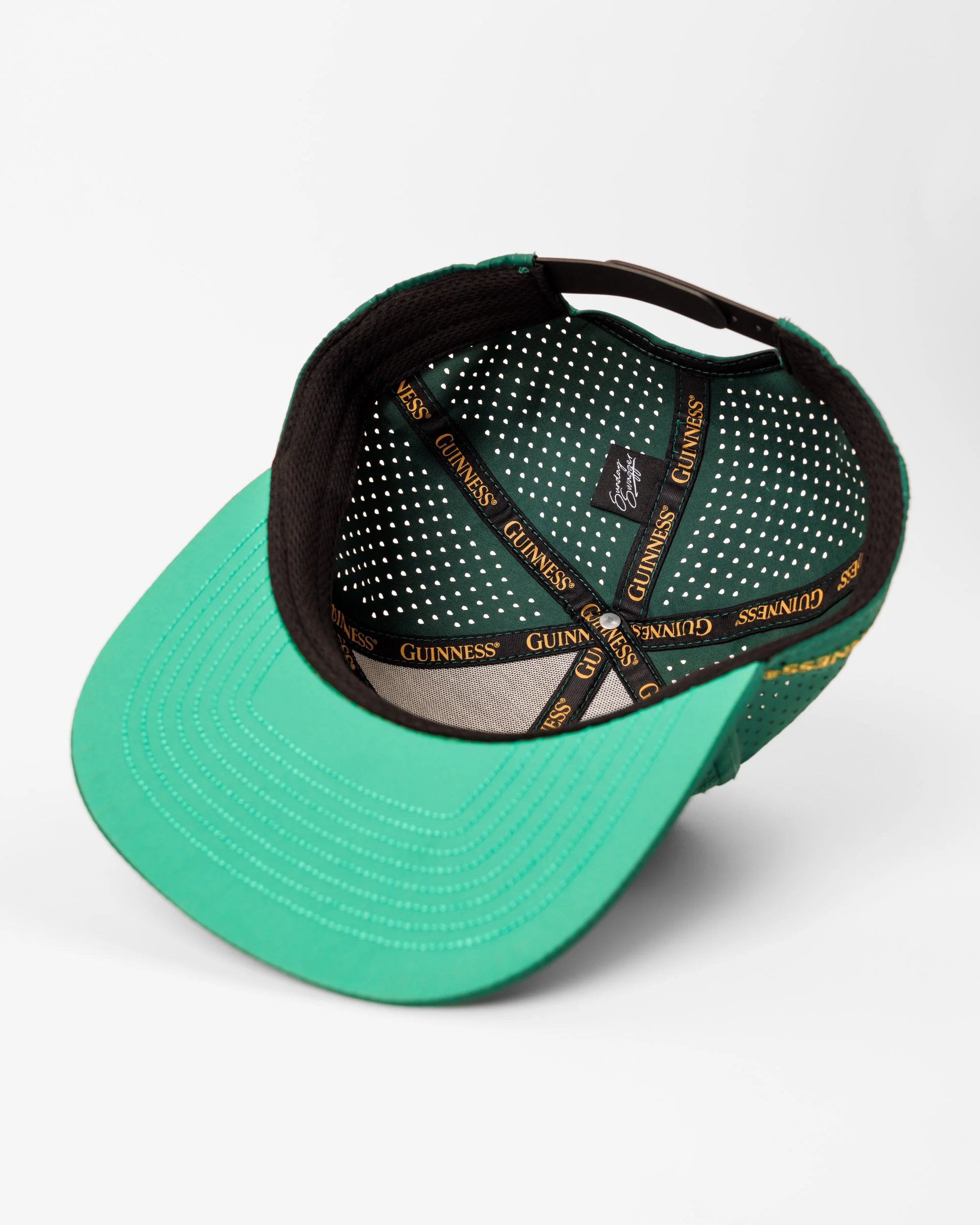 Guinness® Flat Bill Hat – Drafted – Green - Image 7