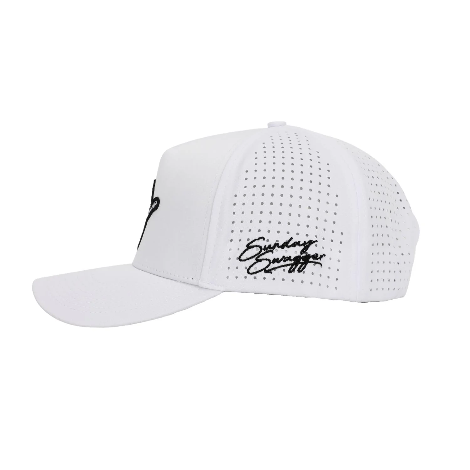 Hang Loose Snapback Hat - White - Image 5