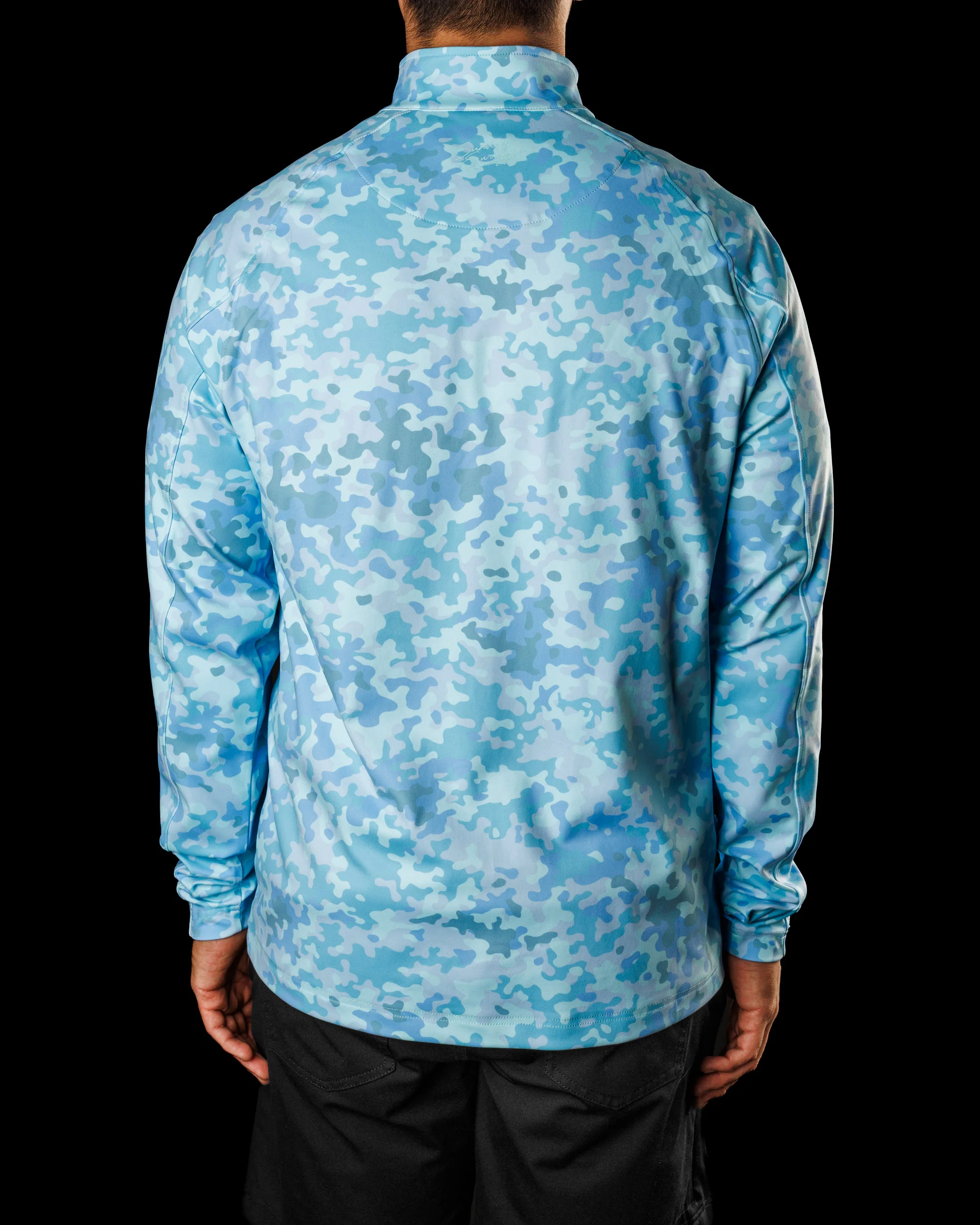 Men's Performance Q-Zip - Morning Dew - Image 4