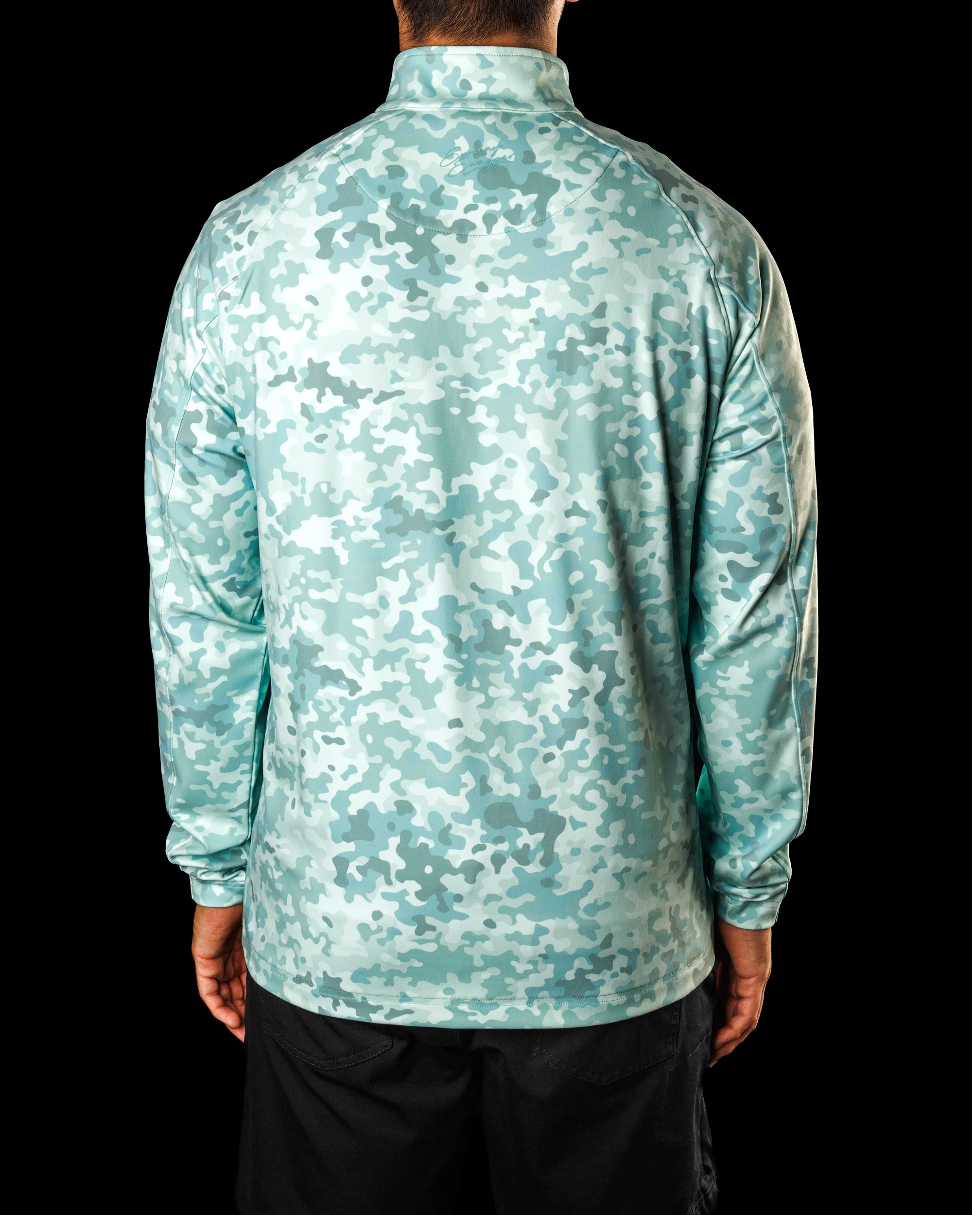 Men's Performance Q-Zip - Woodland Camo - Image 5