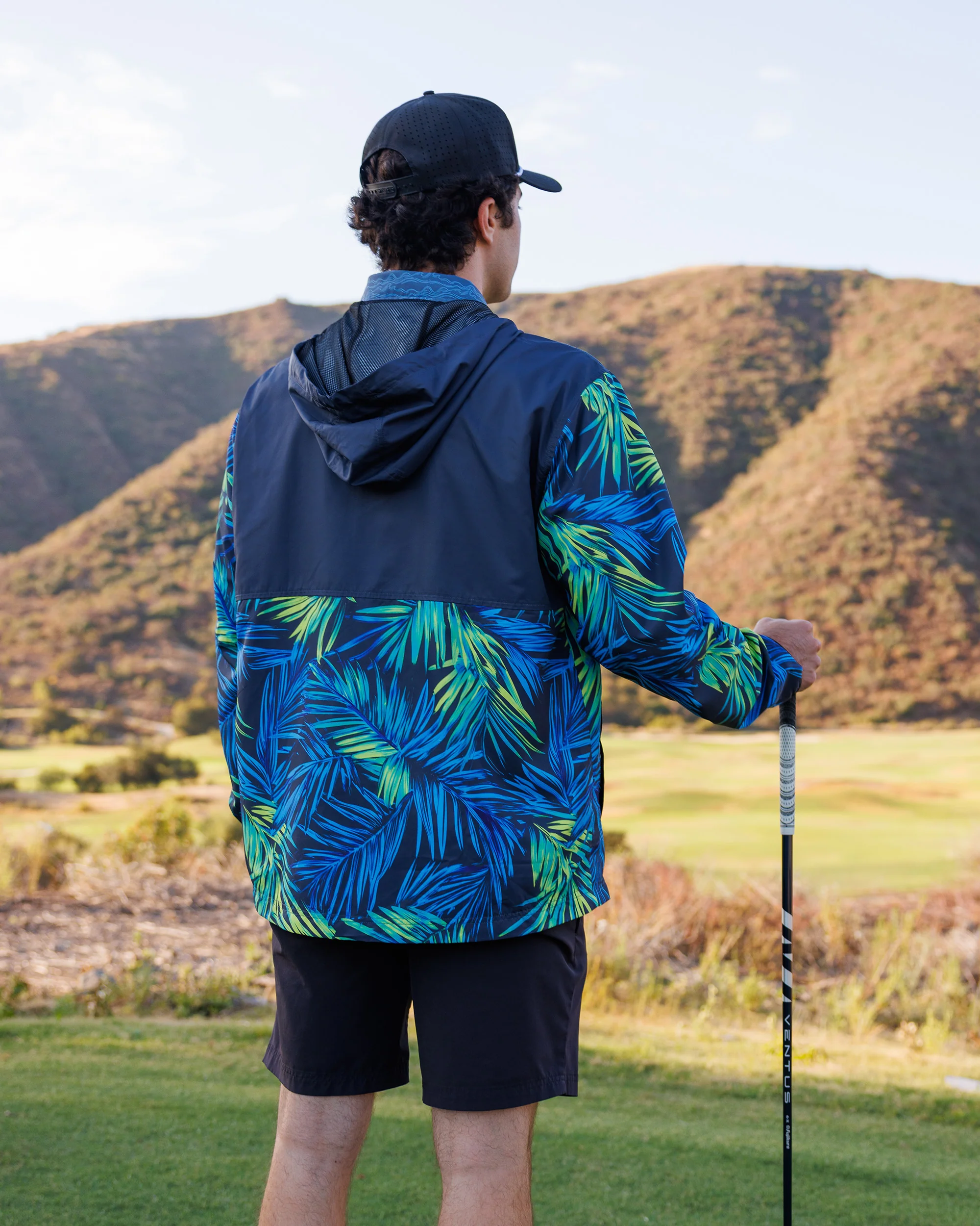 Men's Q-Zip Windbreaker Jacket - Bahama Breeze - Image 3