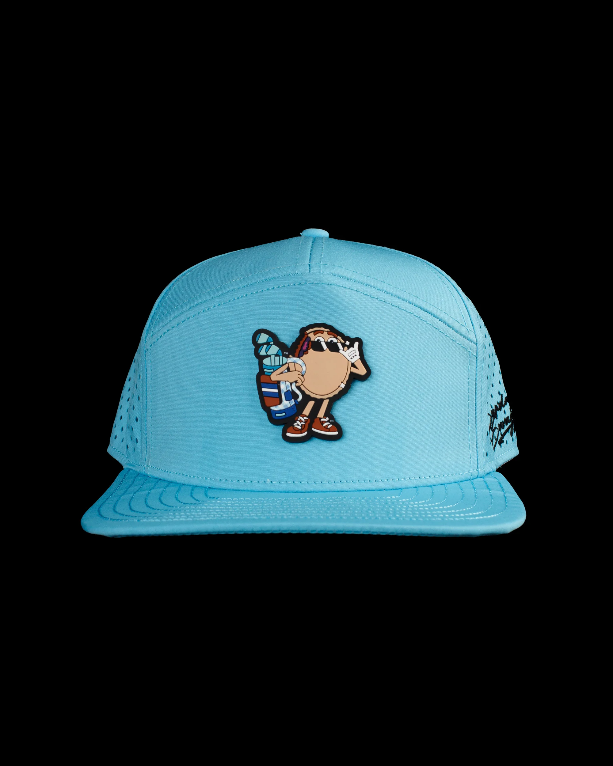 No Crust Club Flat Bill Hat - Sky | Uncrustables™ - Image 3