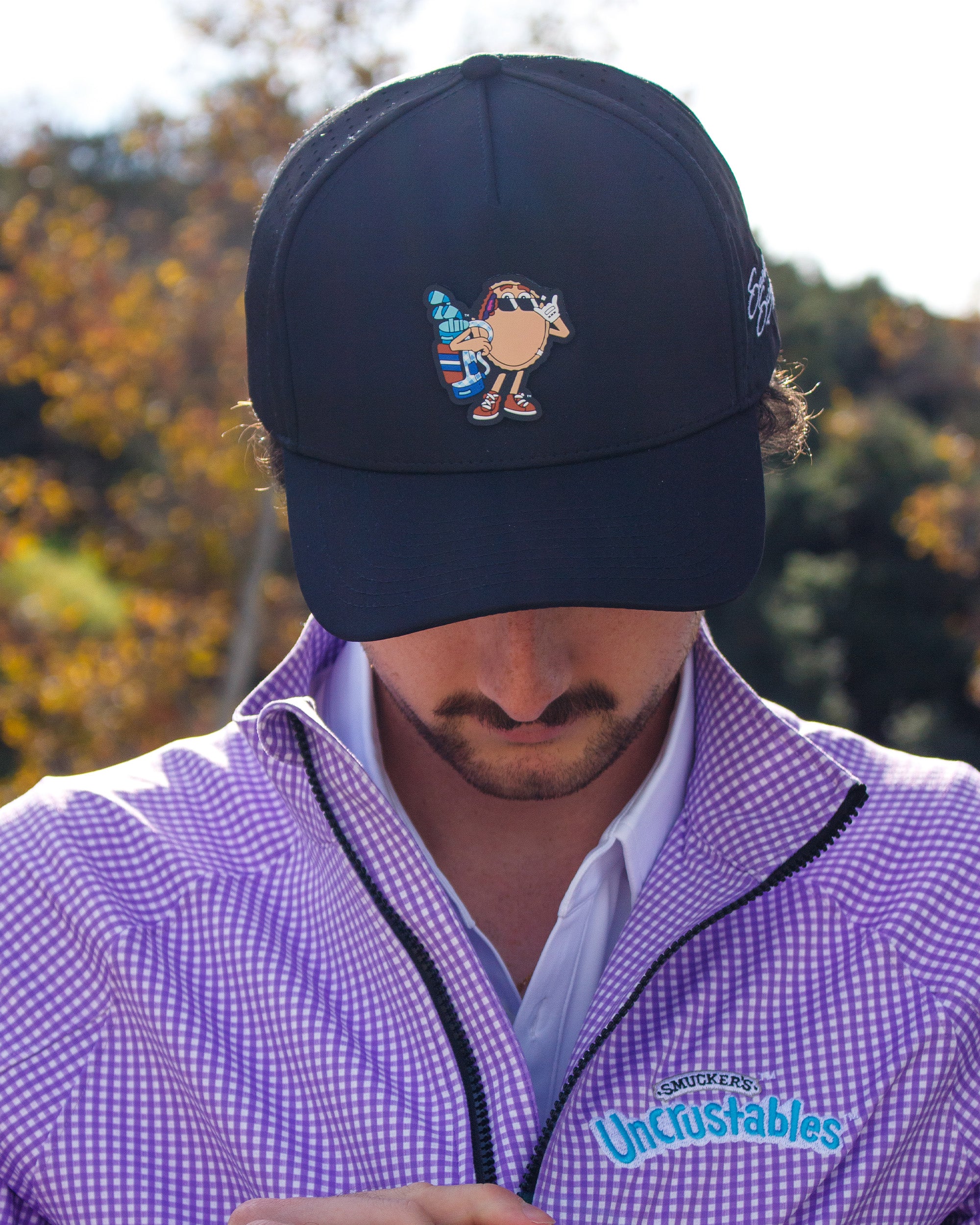 No Crust Club Snapback Hat - Black | Uncrustables™ - Image 2