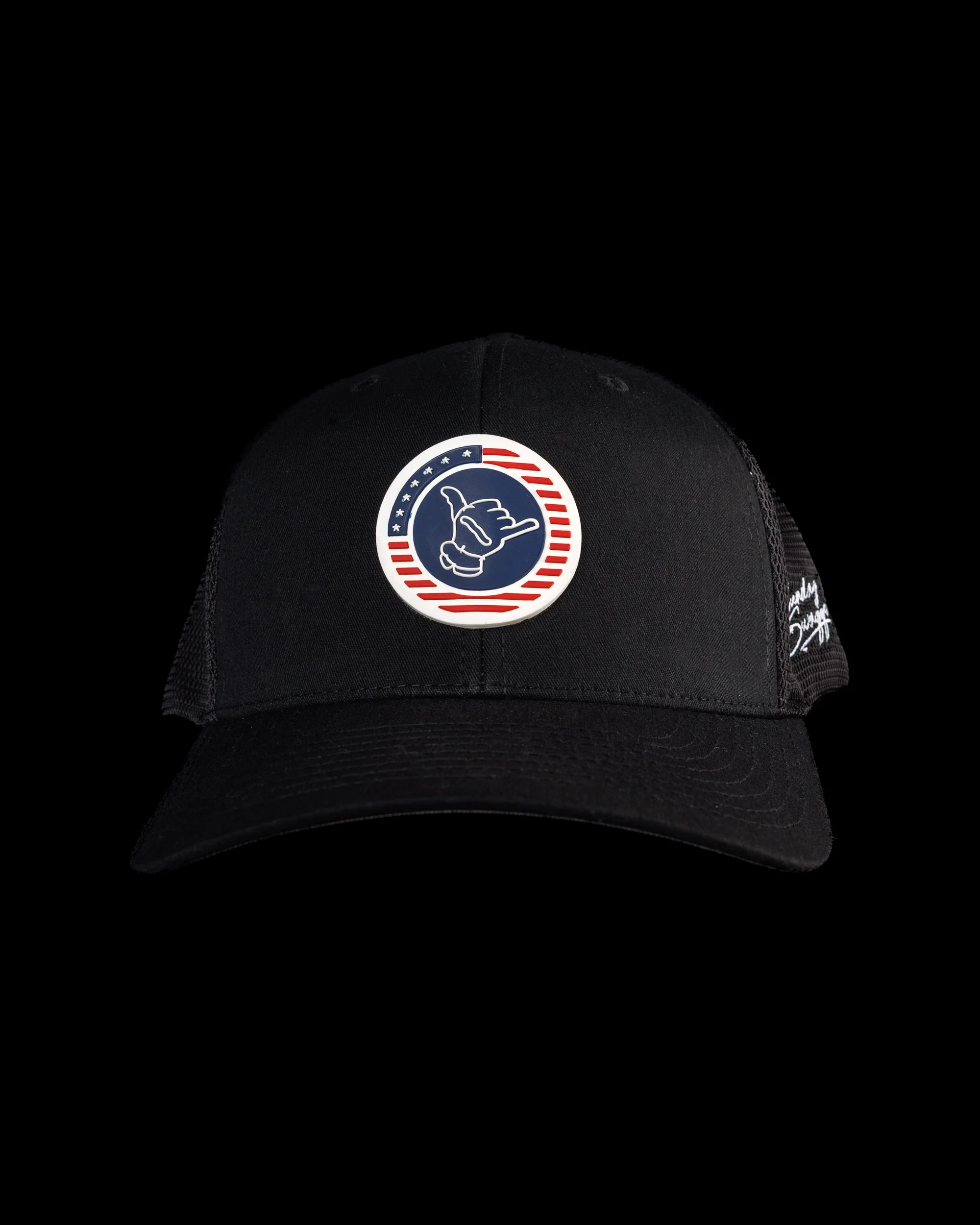 Star-Spangled Shaka Flexfit Snapback Hat - Black - Image 4