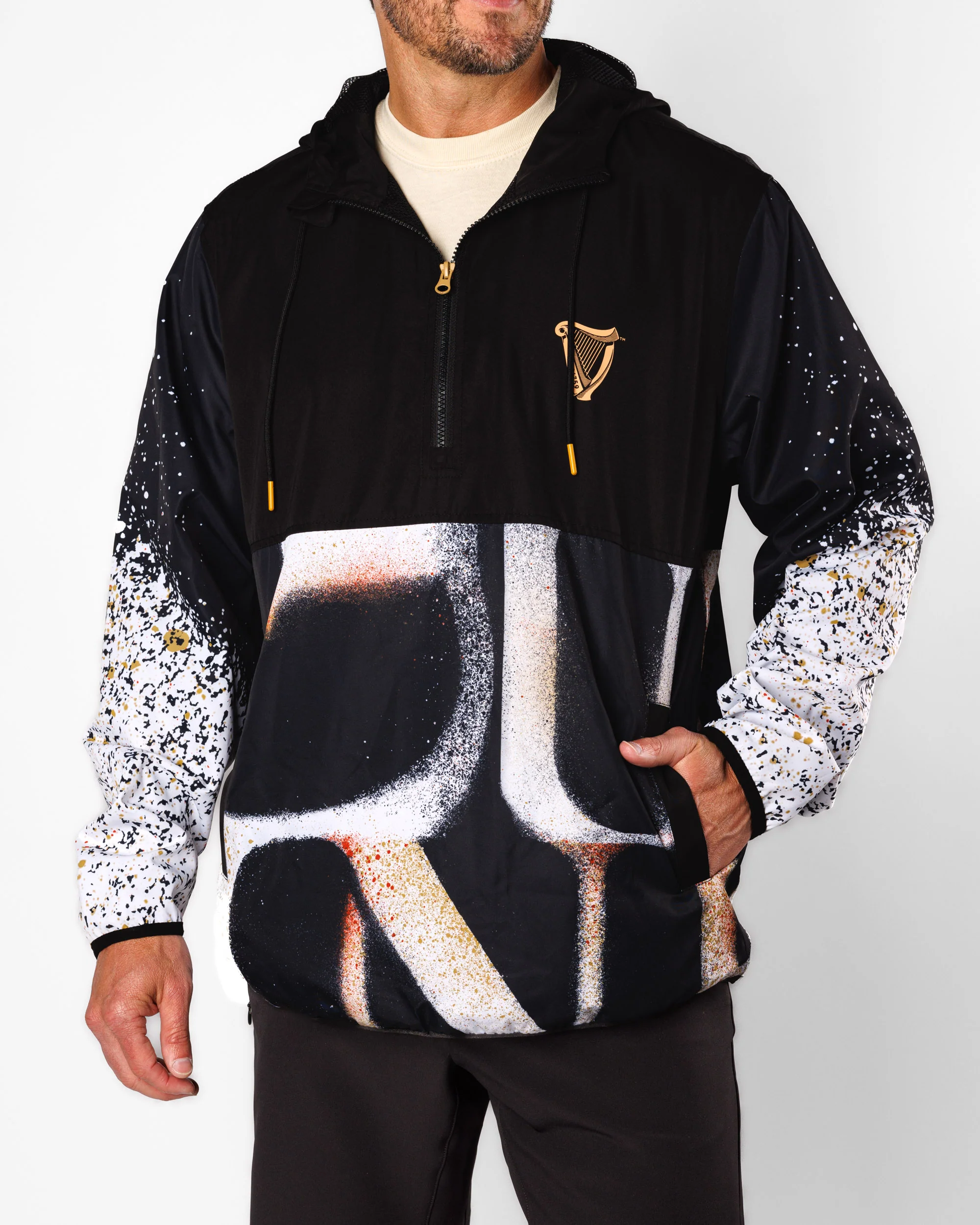 Stout & About | Guinness® Men's Q-Zip Jacket - Image 4