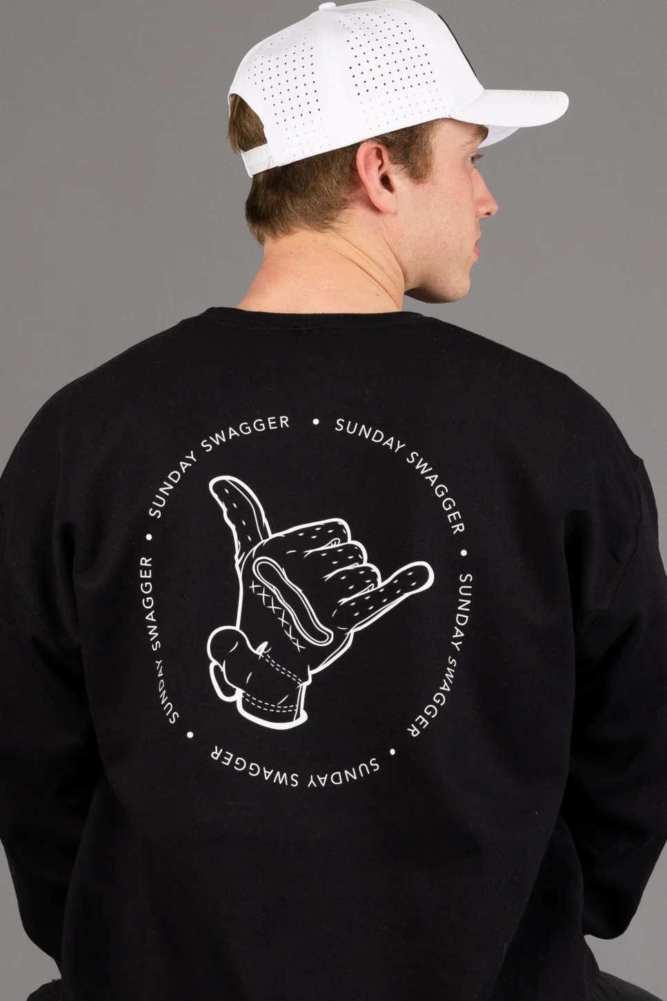 Hang Loose Crewneck - Black/White - Image 4