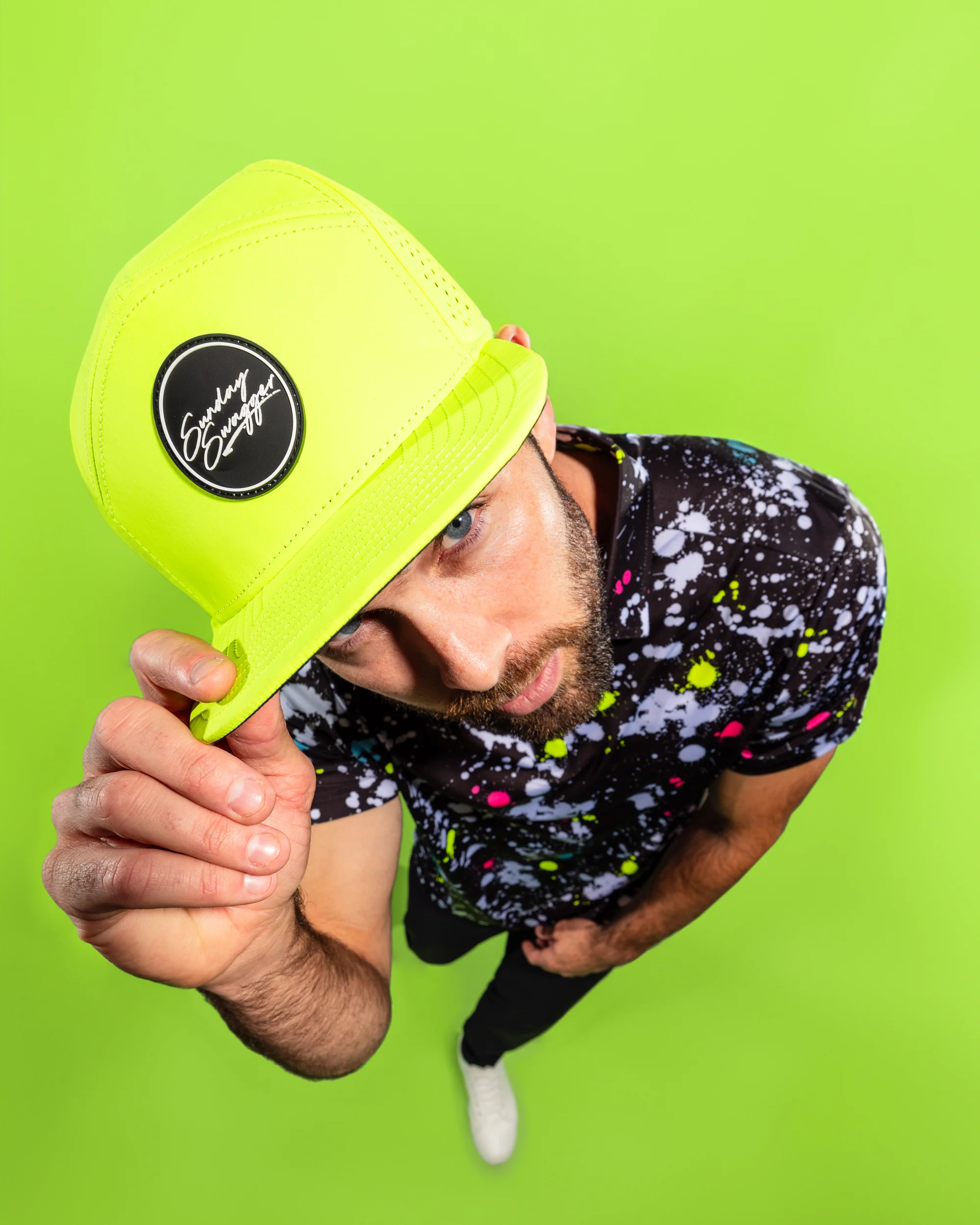 Swagger Flat Bill - Neon Yellow - Image 3