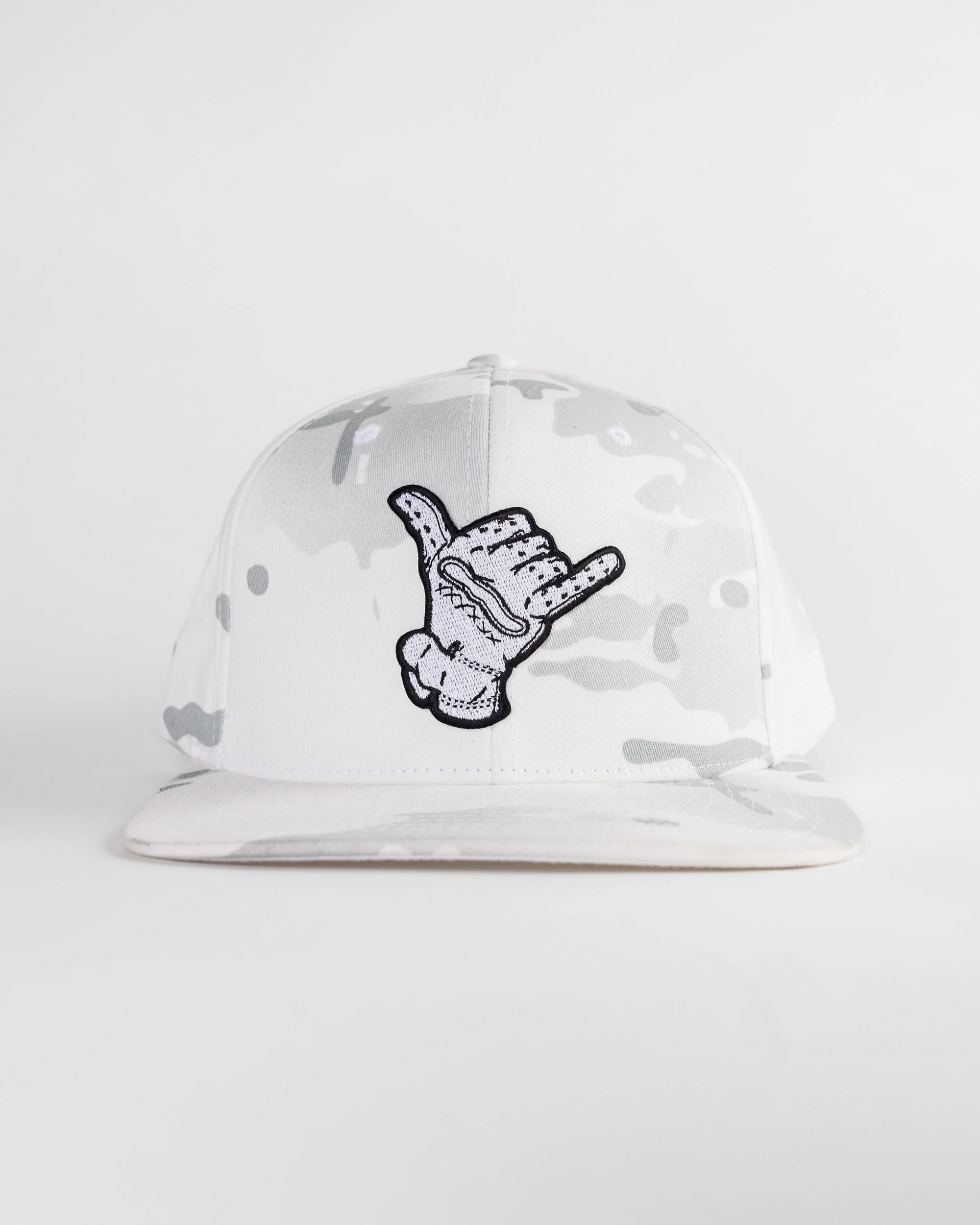 Hang Loose Multicam Snapback Hat - White - Image 4
