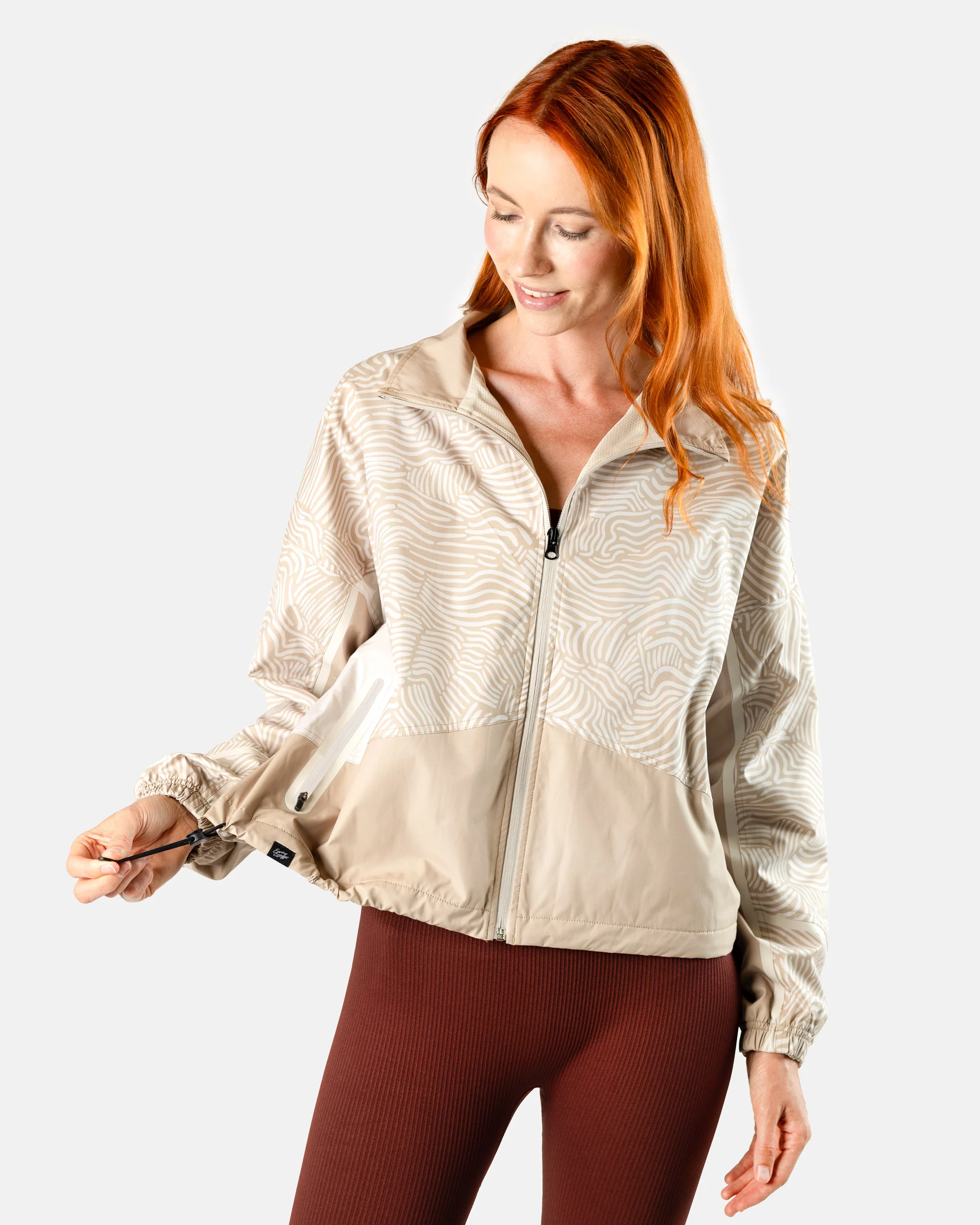 Women's Full-Zip Jacket - Latte - Image 5